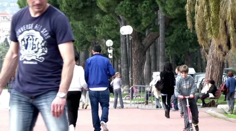 People Walking Stock Footage 46038669