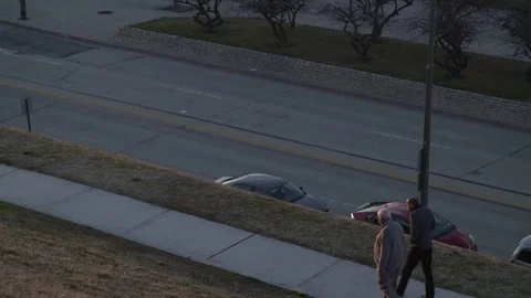 People Walking Up Stock Footage 74847780