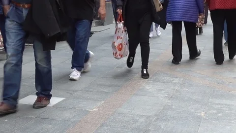 People Walking Stock Footage 108577660