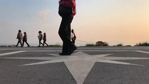 People walking Video stock 144342976