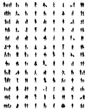 People at walking Stock Illustration
