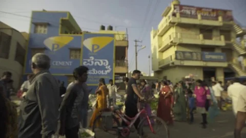 People walking in india Stock Footage 82316259