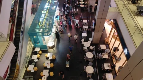 People walking inside Pavilion Kuala Lumpur Stock Footage 274768569