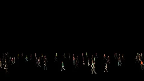 People walking left1 Stock Footage 339853048