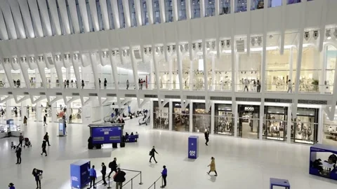 People walking on main concourse at Stock Video Pond5