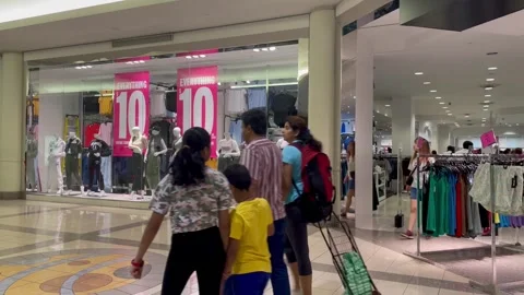 People walking in the mall Stock-Footage 246996499