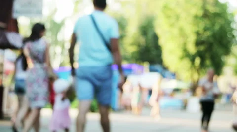 People walking in the park Stock Footage 68061536