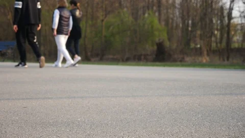 People walking in the park Stock Footage 106028750