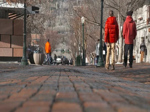 People walking on the pavement Stock-Footage 84633623