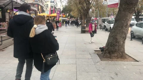 People walking on the road Stock Footage 145479274