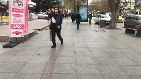 People walking on the road Stock Footage 145482490