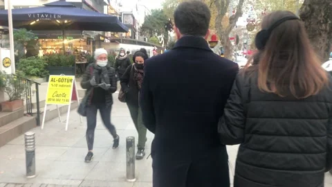 People walking on the road Stock Footage 145483166