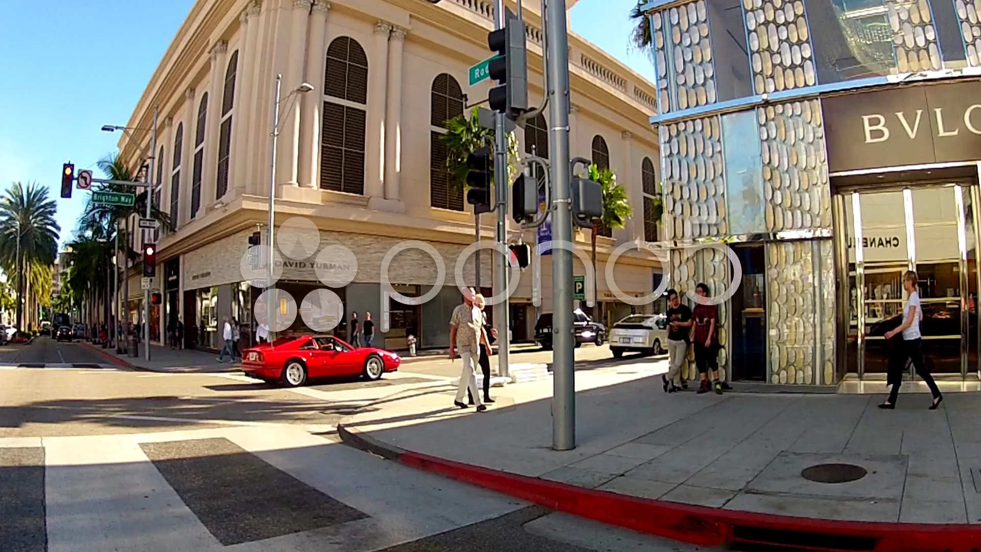 Beverly Hills CA USA, People On Rodeo Drive Walking In Front Of Louis  Vuitton High End Store Free Stock Video Footage Download Clips