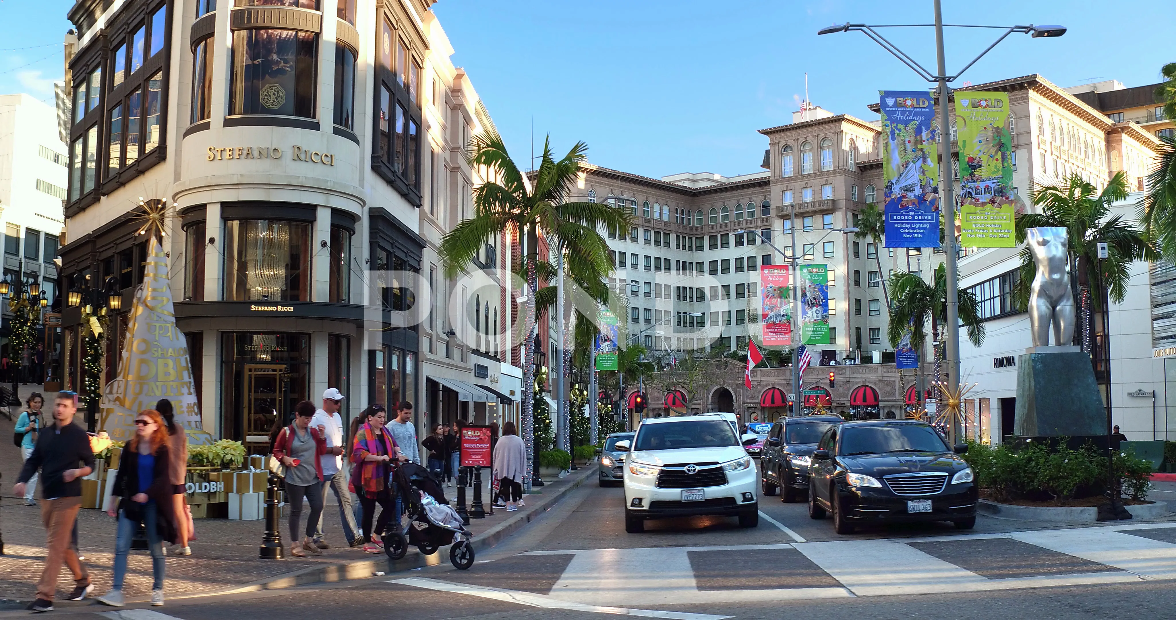 Walking Beverly Hills, Rodeo Drive, Luxury Shopping Street, Los Angeles,  California, USA, Travel, 4K 