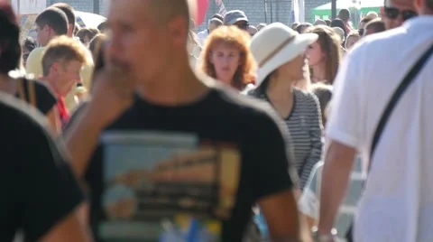 People Walking In Rush Hour Stock Footage 55666520