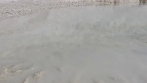 People walking on the sand beach Stock Footage 70369080