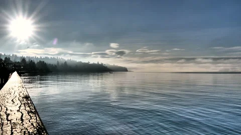 People walking by the sea Stock Footage 144417290