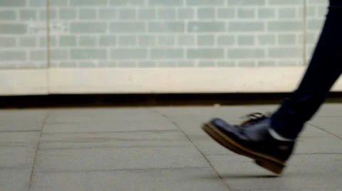 People walking on sidewalk 5 Stock Footage 36610714