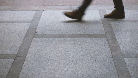 People walking on a sidewalk Stock Footage 71018000