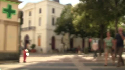 People walking by, slowmotion Stock Footage 8666525