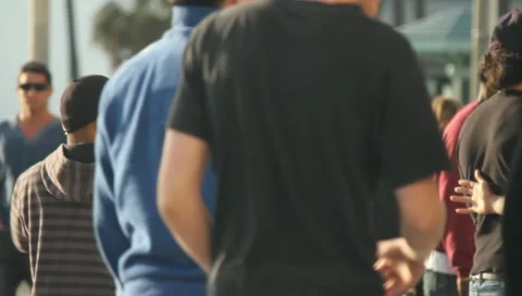 People Walking in Spring or Summer Stock Footage 11360428