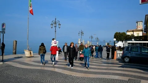 : people walking on the square Stock Footage 104674115