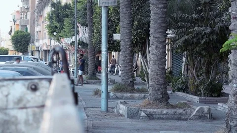 People walking on the street during Eid El Adha Stock Footage 80295425