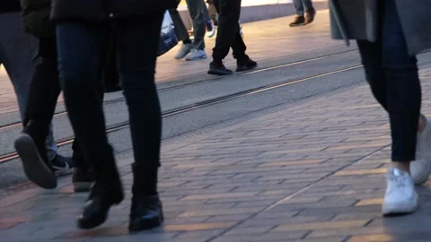 People walking on the street Stock Footage 170832410