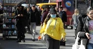 People Walking Street Wearing Mask For Coronavirus Protection In New York City Stock Footage