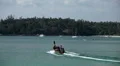 People walking, swimming, snorkeling, Kata Beach in Phuket Island, Thailand HD Footage