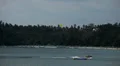 People walking, swimming, snorkeling, Kata Beach in Phuket Island, Thailand HD Footage