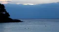 People walking, swimming, snorkeling, Kata Beach in Phuket Island, Thailand HD Footage