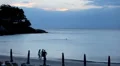 People walking, swimming, snorkeling, Kata Beach in Phuket Island, Thailand HD Footage
