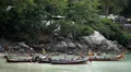 People walking, swimming, snorkeling, Kata Beach in Phuket Island, Thailand HD Footage