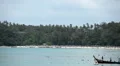 People walking, swimming, snorkeling, Kata Beach in Phuket Island, Thailand HD Footage