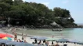 People walking, swimming, snorkeling, Kata Beach in Phuket Island, Thailand HD Footage