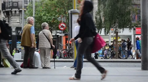 People walking. Timelapse. Stock Footage