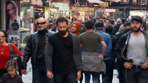 People walking in timelapse Stock Footage 104090689