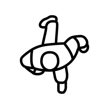 People walking top view line icon vector illustration Illustrazione stock