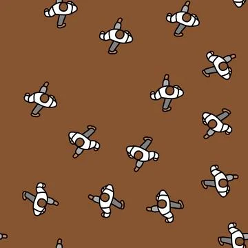 People walking top view vector seamless pattern Stockillustratie