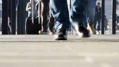 People walking towards us Stock Footage 82892380