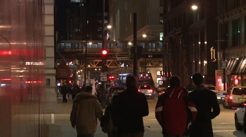 People Walking as Train Goes By Stock Footage 43153323