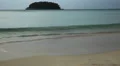 People walking on a tropical and exotic beach in Thailand, Phuket Island HD Footage