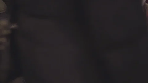 People walking on the wet pavement while shopping for Christmas Stock Footage 87148050