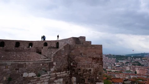 People on the Wall Stock Footage 124331120