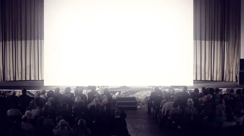 People watching cinema Stock-Footage 36807749
