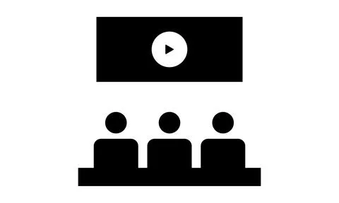 People Watching TV Icon Vector Illustration Design Illustrazione stock
