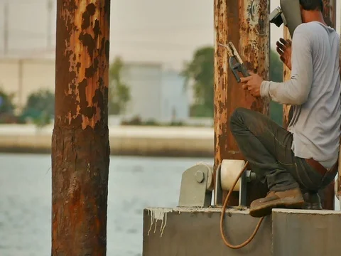 People welding Stock Footage 77481146