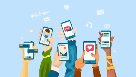 People who are using smart phone and social media. Stock Footage 236509110