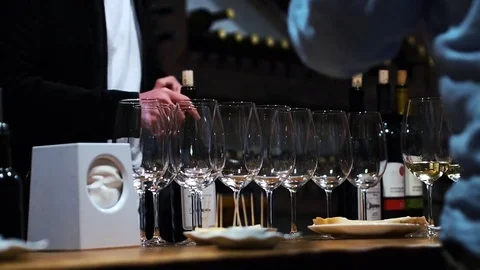 People on a wine tasting in cellar 動画素材 80427039